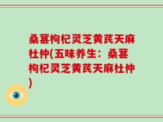 桑葚枸杞灵芝黄芪天麻杜仲(五味养生：桑葚枸杞灵芝黄芪天麻杜仲)
