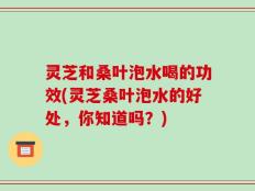 灵芝和桑叶泡水喝的功效(灵芝桑叶泡水的好处，你知道吗？)