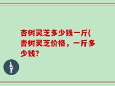 杏树灵芝多少钱一斤(杏树灵芝价格，一斤多少钱？