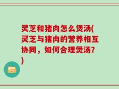 灵芝和猪肉怎么煲汤(灵芝与猪肉的营养相互协同，如何合理煲汤？)