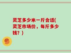 灵芝多少米一斤合适(灵芝市场价，每斤多少钱？)