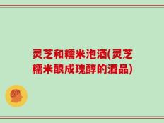 灵芝和糯米泡酒(灵芝糯米酿成瑰醇的酒品)