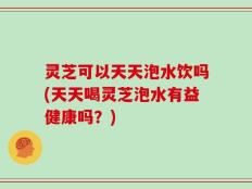 灵芝可以天天泡水饮吗(天天喝灵芝泡水有益健康吗？)
