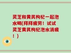 灵芝和黄芪枸杞一起泡水喝(拜拜疲劳！试试灵芝黄芪枸杞泡水消疲！)