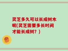灵芝多久可以长成树木呢(灵芝需要多长时间才能长成树？)