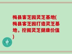 梅县客芝园灵芝基地(梅县客芝园打造灵芝基地，挖掘灵芝健康价值)