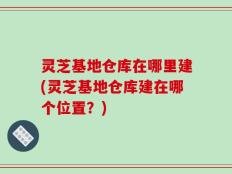 灵芝基地仓库在哪里建(灵芝基地仓库建在哪个位置？)