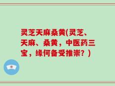 灵芝天麻桑黄(灵芝、天麻、桑黄，中医药三宝，缘何备受推崇？)