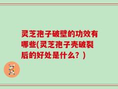 灵芝孢子破壁的功效有哪些(灵芝孢子壳破裂后的好处是什么？)