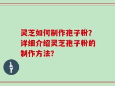 灵芝如何制作孢子粉？详细介绍灵芝孢子粉的制作方法？