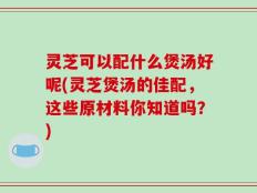 灵芝可以配什么煲汤好呢(灵芝煲汤的佳配，这些原材料你知道吗？)