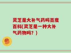 灵芝是大补气药吗百度百科(灵芝是一种大补气药物吗？)