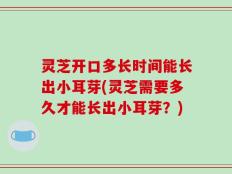 灵芝开口多长时间能长出小耳芽(灵芝需要多久才能长出小耳芽？)