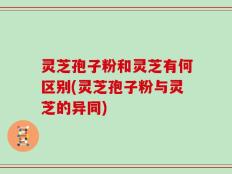 灵芝孢子粉和灵芝有何区别(灵芝孢子粉与灵芝的异同)