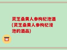 灵芝桑黄人参枸杞泡酒(灵芝桑黄人参枸杞浸泡的酒品)