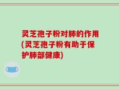 灵芝孢子粉对肺的作用(灵芝孢子粉有助于保护肺部健康)