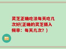 灵芝正确吃法每天吃几次好(正确的灵芝摄入频率：每天几次？)