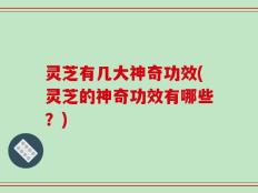 灵芝有几大神奇功效(灵芝的神奇功效有哪些？)