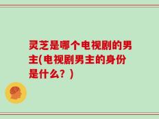 灵芝是哪个电视剧的男主(电视剧男主的身份是什么？)