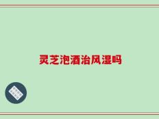 灵芝泡酒治风湿吗