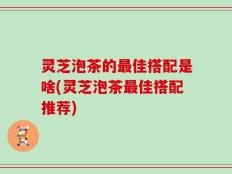 灵芝泡茶的最佳搭配是啥(灵芝泡茶最佳搭配推荐)