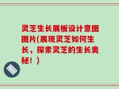 灵芝生长展板设计意图图片(展现灵芝如何生长，探索灵芝的生长奥秘！)