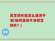 灵芝切片后怎么清洗干净(如何清洗干净灵芝切片？)