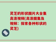 灵芝的形状图片大全集高清视频(高清图集及视频：探索各种形状的灵芝)