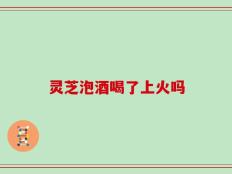 灵芝泡酒喝了上火吗