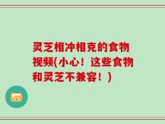 灵芝相冲相克的食物 视频(小心！这些食物和灵芝不兼容！)