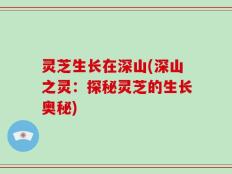 灵芝生长在深山(深山之灵：探秘灵芝的生长奥秘)