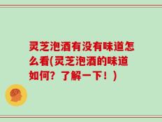 灵芝泡酒有没有味道怎么看(灵芝泡酒的味道如何？了解一下！)