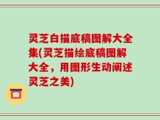 灵芝白描底稿图解大全集(灵芝描绘底稿图解大全，用图形生动阐述灵芝之美)