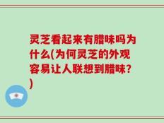 灵芝看起来有腊味吗为什么(为何灵芝的外观容易让人联想到腊味？)