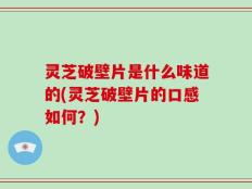 灵芝破壁片是什么味道的(灵芝破壁片的口感如何？)