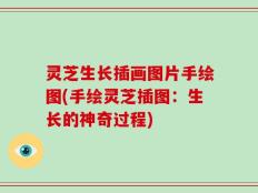 灵芝生长插画图片手绘图(手绘灵芝插图：生长的神奇过程)