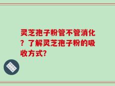 灵芝孢子粉管不管消化？了解灵芝孢子粉的吸收方式？