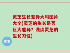 灵芝生长差异大吗图片大全(灵芝的生长是否巨大差异？浅谈灵芝的生长习性)