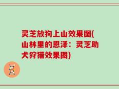 灵芝放狗上山效果图(山林里的恩泽：灵芝助犬狩猎效果图)