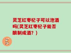 灵芝红枣杞子可以泡酒吗(灵芝红枣杞子能否酿制成酒？)