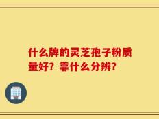 什么牌的灵芝孢子粉质量好？靠什么分辨？