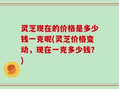 灵芝现在的价格是多少钱一克呢(灵芝价格变动，现在一克多少钱？)