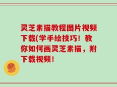 灵芝素描教程图片视频下载(学手绘技巧！教你如何画灵芝素描，附下载视频！
