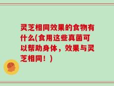 灵芝相同效果的食物有什么(食用这些真菌可以帮助身体，效果与灵芝相同！)