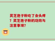 灵芝孢子粉吃了会头疼？灵芝孢子粉的功效与注意事项？