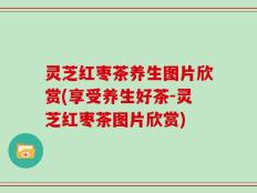 灵芝红枣茶养生图片欣赏(享受养生好茶-灵芝红枣茶图片欣赏)