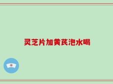 灵芝片加黄芪泡水喝