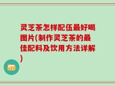 灵芝茶怎样配伍最好喝图片(制作灵芝茶的最佳配料及饮用方法详解)