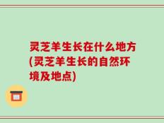灵芝羊生长在什么地方(灵芝羊生长的自然环境及地点)