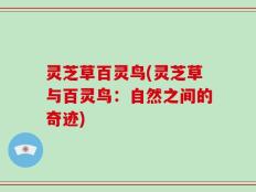 灵芝草百灵鸟(灵芝草与百灵鸟：自然之间的奇迹)